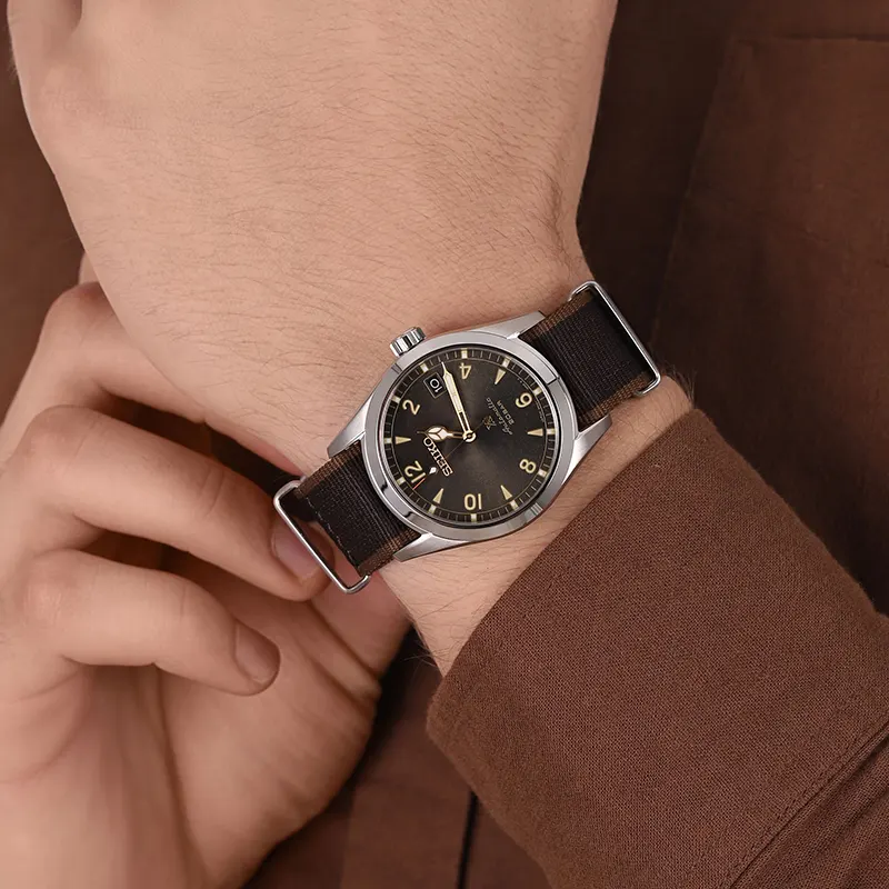 Seiko Prospex Land “Baby Alpinist” Brown Dial Men's Watch- SPB211J1